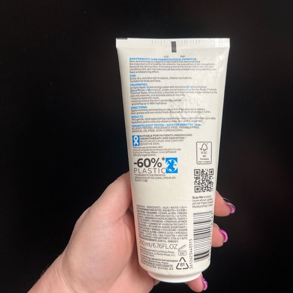 Laroche-Posay Lipikar AP+ Triple Repair Moisturizing Cream 6.76 oz - Picture 2 of 2